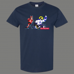 NOT TODAY SATAN JESUS BLOCKS DEVIL HOCKEY QUALITY SHIRT *MANY OPTIONS*