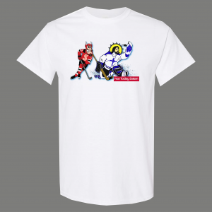 NOT TODAY SATAN JESUS BLOCKS DEVIL HOCKEY QUALITY SHIRT *MANY OPTIONS*