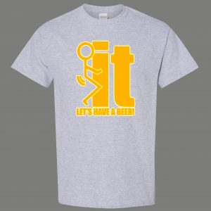 F*CK IT YOLO LIVE LIFE HAVE A BEER LOGO PARODY QUALITY Shirt