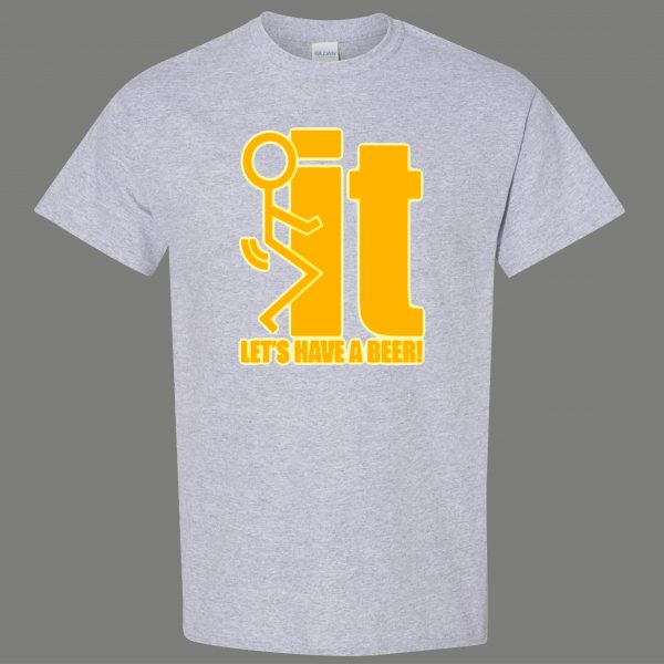 F*CK IT YOLO LIVE LIFE HAVE A BEER LOGO PARODY QUALITY Shirt