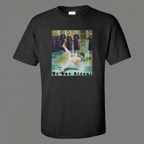 JESUS HAS RISEN RESURRECTION EASTER BREAK DANCE HIPHOP PARODY HUMOR SHIRT*