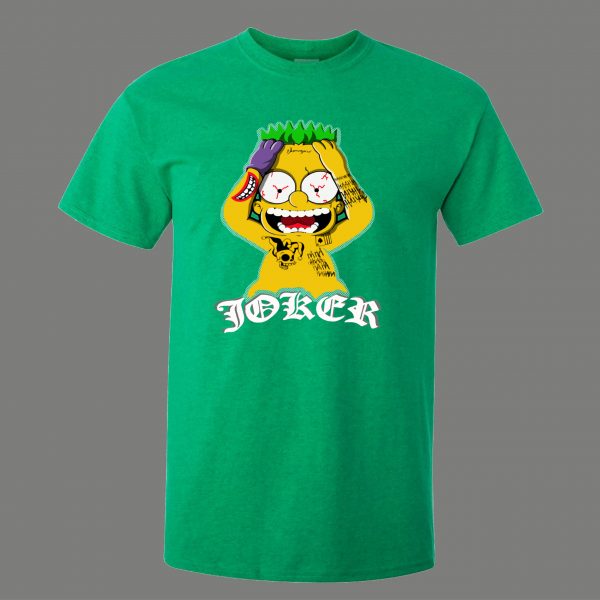 JOKER COMIC BART PARODY RARE ARTWORK Mens Shirt *MANY OPTIONS*