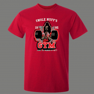 LAST DRAGON SWOLE NUFFS GYM PARODY 1985 QUALITY SHIRT