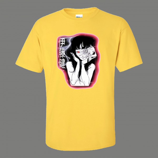 TOMIE JUNJI ITO ANIME CARTOON ART DESIGN CARTOON QUALITY SHIRT *FREE SHIPPING