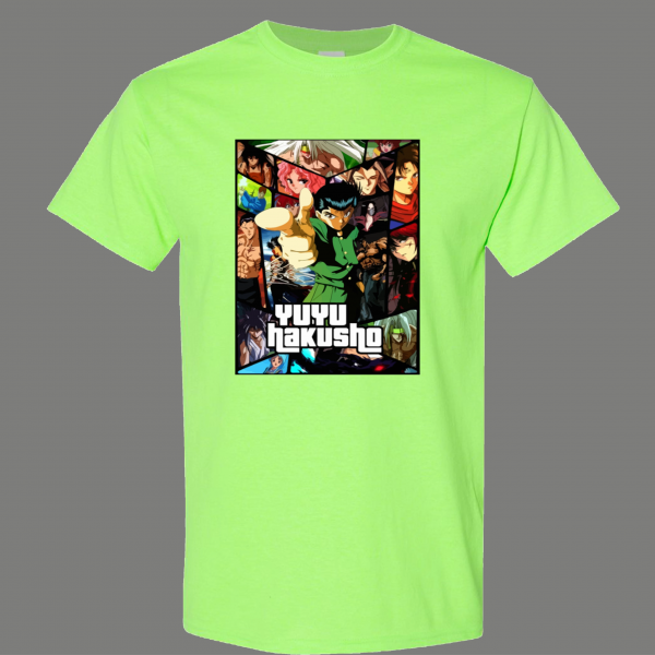 YUYU HAKUSHO ANIME CARTOON ART DESIGN CARTOON QUALITY SHIRT *FREE SHIPPING