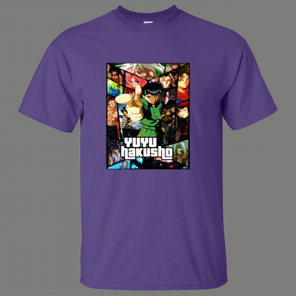 YUYU HAKUSHO ANIME CARTOON ART DESIGN CARTOON QUALITY SHIRT *FREE SHIPPING