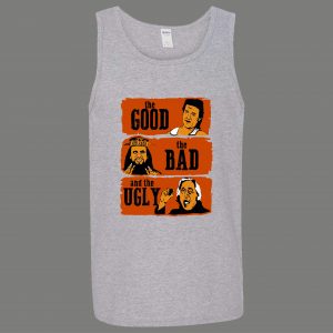 GOOD BAD AND UGLY LITTLE CHINA MOVIE CARTOON ART PARODY QUALITY TANK TOP