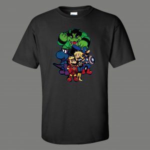 MARIO KOOPA COMICBOOK MASHUP PARODY CARTOONS FUNNY SHIRT* MANY COLORS