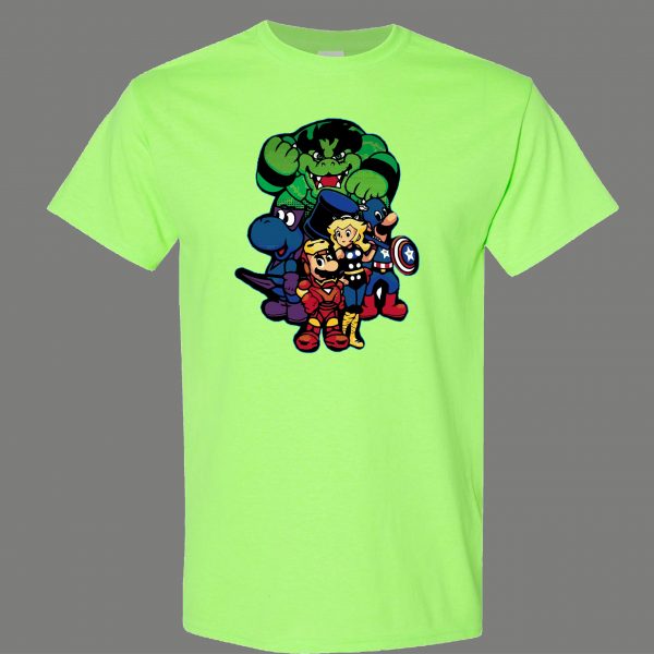 MARIO KOOPA COMICBOOK MASHUP PARODY CARTOONS FUNNY SHIRT* MANY COLORS