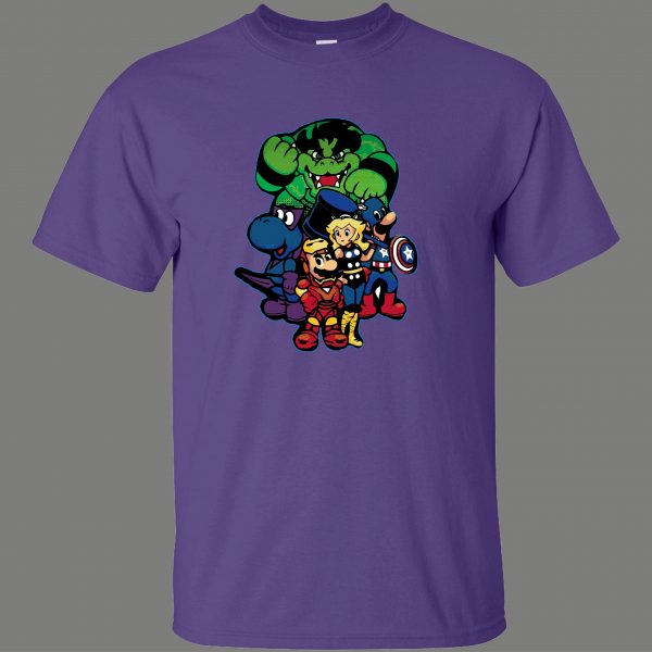 MARIO KOOPA COMICBOOK MASHUP PARODY CARTOONS FUNNY SHIRT* MANY COLORS