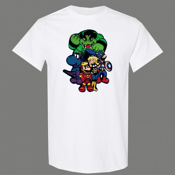 MARIO KOOPA COMICBOOK MASHUP PARODY CARTOONS FUNNY SHIRT* MANY COLORS