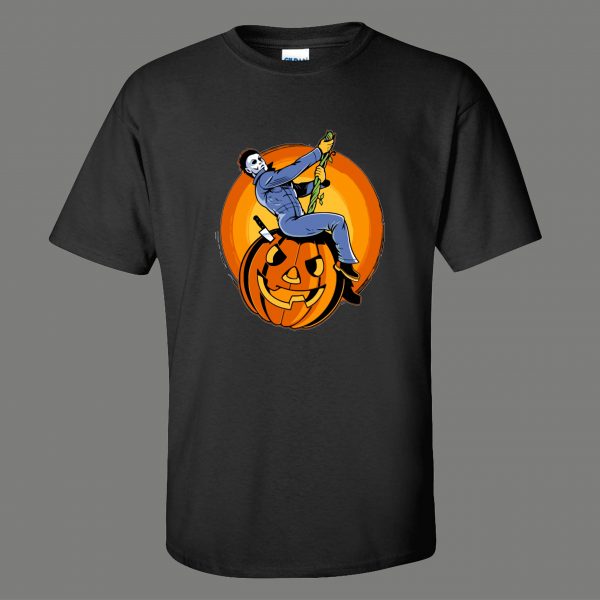 MYERS HALLOWEEN WRECKING BALL MUSIC PARODY CARTOONS FUNNY SHIRT* MANY COLORS