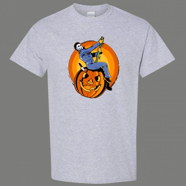 MYERS HALLOWEEN WRECKING BALL MUSIC PARODY CARTOONS FUNNY SHIRT* MANY COLORS