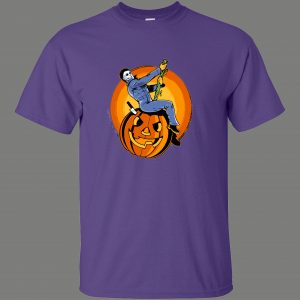 MYERS HALLOWEEN WRECKING BALL MUSIC PARODY CARTOONS FUNNY SHIRT* MANY COLORS