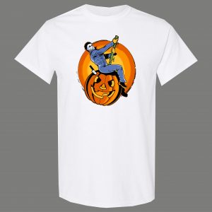 MYERS HALLOWEEN WRECKING BALL MUSIC PARODY CARTOONS FUNNY SHIRT* MANY COLORS