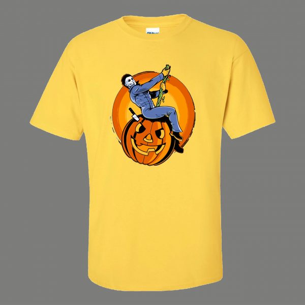 MYERS HALLOWEEN WRECKING BALL MUSIC PARODY CARTOONS FUNNY SHIRT* MANY COLORS