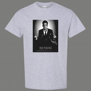 NO F*CKS GIVEN TWO BIRDS MEDIATION COMIC ACTOR QUALITY SHIRT