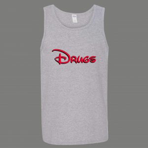 MAGICAL PLACE ON EARTH DRUGS CARTOON ART PARODY QUALITY TANK TOP