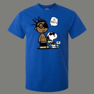ODB OL DIRTY AND PEANUTS CARTOON ARTWORK RARE DESIGN QUALITY SHIRT**FULL FRONT** - Image 5