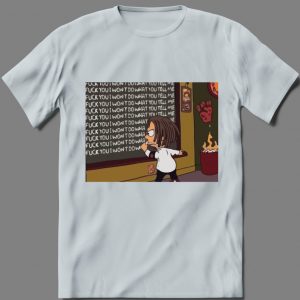 DETENTION IN THE NAME OF CARTOON ARTWORK RARE DESIGN QUALITY SHIRT**FULL FRONT** - Image 7