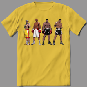 BOXING GREATS OVER THE YEARS CARTOON ART SHIRT - Image 6