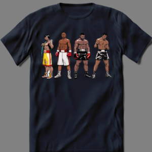BOXING GREATS OVER THE YEARS CARTOON ART SHIRT - Image 3