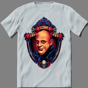 BEST UNCLE EVER CARTOON FESTER ART SHIRT - Image 3