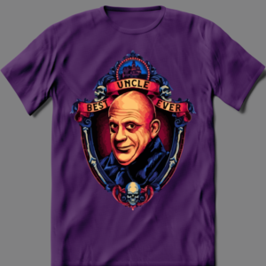 BEST UNCLE EVER CARTOON FESTER ART SHIRT - Image 2