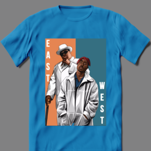 EAST VS WEST RAP LEGENDS RARE ART SHIRT