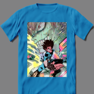 Taku Anime Manga Mega Print Graphic T-Shirt - Image 3
