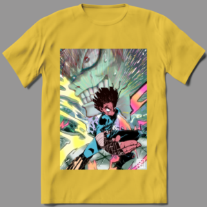 Taku Anime Manga Mega Print Graphic T-Shirt - Image 2