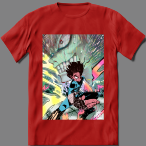Taku Anime Manga Mega Print Graphic T-Shirt - Image 4