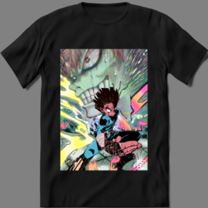 Taku Anime Manga Mega Print Graphic T-Shirt - Image 5