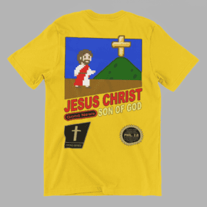 GOOD NEWS JESUS SON OF GOD CHRISTIAN VIDEO GAME SHIRT - Image 2