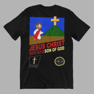 GOOD NEWS JESUS SON OF GOD CHRISTIAN VIDEO GAME SHIRT - Image 3