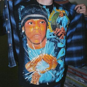 JAY-Z MODERN RAP TEE BOOTLEG ALL OVER PRINT AOP BACKSTOCK - Image 3