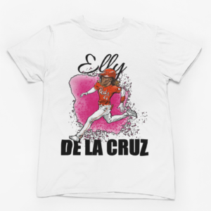 Elly De La Cruz Caricature Cincy Baseball Shirt - Image 2