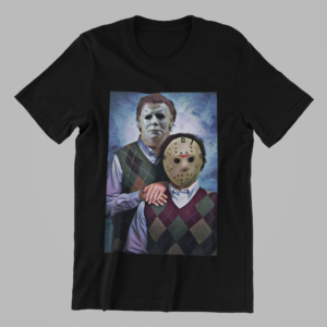 JASON X MICHAEL MYERS STEP BROS HALLOWEEN SHIRT - Image 2