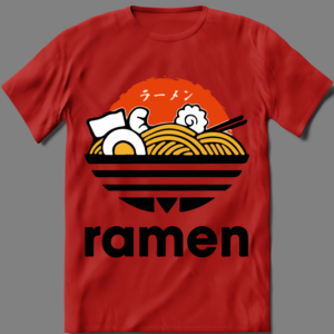 RAMEN NOODLES SPORTS WEAR PARODY LOGO SHIRT - Image 3