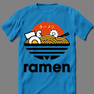 RAMEN NOODLES SPORTS WEAR PARODY LOGO SHIRT - Image 2