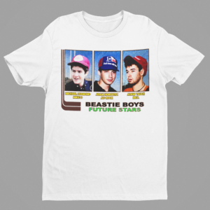RARE VINTAGE REMAKE RAPPERS ROOKIE SPORTS CARD SHIRT - Image 3