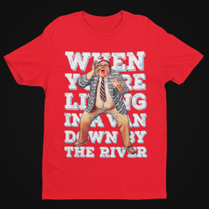 Funny River Retreat Graphic Tee – Comedy-Inspired Big Print Shirt - Image 4
