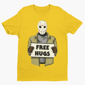 Funny “Free Hugs” Halloween Shirt – Horror-Inspired Tee - Image 2
