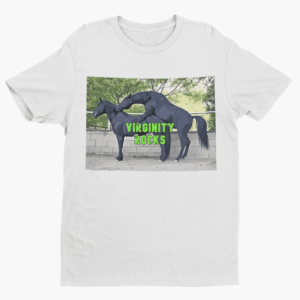 Virginity Rocks Funny Horse Bang Shirt - Image 3