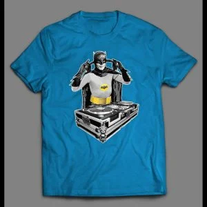 VINTAGE ADAM WEST BATMAN DJ PARODY SHIRT