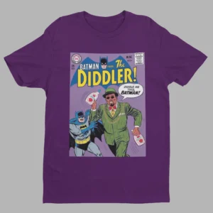 Batman vs The Diddler Funny Shirt - Image 1